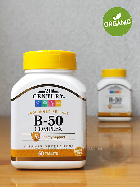 21st Сentury, В-50, Комплекс витаминов группы В, b, 50 мг, 60 таблеток