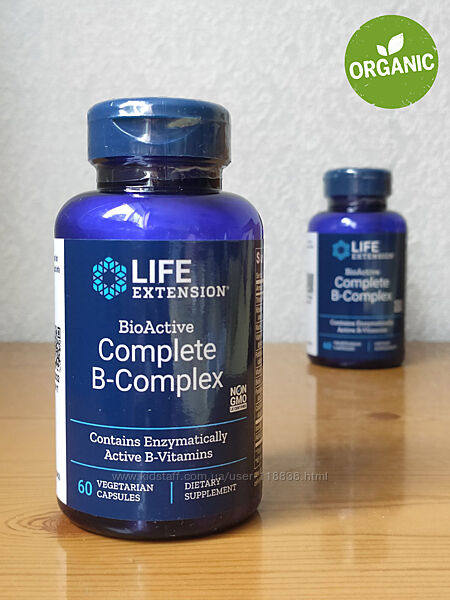 Life Extension, Биоактивный комплекс витаминов группы В, b, 60 капсул