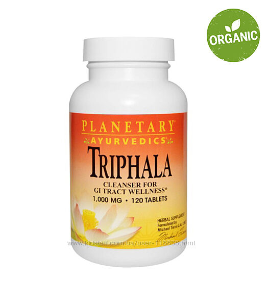 Planetary Herbals, Аювердическая Трифала, 1000 мг, 120 таблеток 