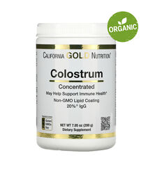 California Gold Nutrition, концентрированное молозиво в порошке, 200 г 