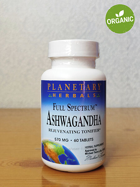 Planetary Herbals, Ашваганда, 570 мг, 60/120 таблеток