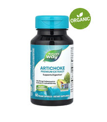 Natures Way, екстракт артишоку та розторопші, 300 мг, 60 капсул