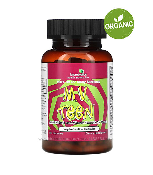 Futurebiotics, M. V. Teen, Мультивітаміни для підлітків, 90/180 капсул