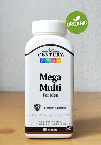 21st Century, Mega Multi, Мультивитамины для мужчин, 90 таблеток 