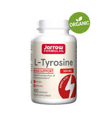 Jarrow Formulas, L-тирозин, 500 мг, 100 капсул 