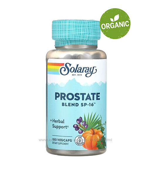 Solaray, Prostate Blend SP-16, 100 капсул. Здоровье простаты