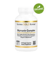California Gold Nutrition, Силимариновый комплекс, 300 мг, 120 капсул