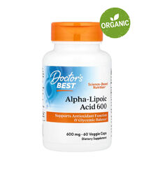 Doctors Best, Альфа-липоевая кислота, 600 мг, 60 капсул