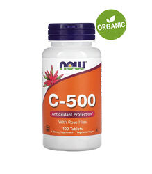 Now Foods, Вітамін С 500 мг, з шипшиною, 100/250 таблеток