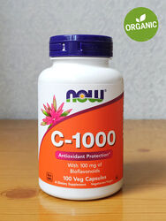 Now Foods, Витамин С, 1000 мг, с цитрусовыми биофлавоноидами, 100 капсул 