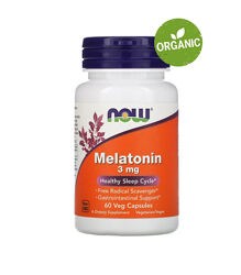 Now Foods, Мелатонин, 3 мг, 60 капсул