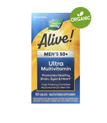 Natures Way, Alive, Мультивітаміни для чоловіків, старше 50, 60 таблеток