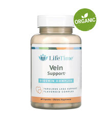 LifeTime Vitamins, Комплекс с диосмином, 60 капсул. Для вен, от варикоза. 