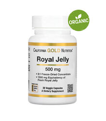 California Gold Nutrition, Маточное молочко, 500 мг, 30 капсул