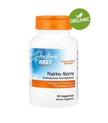 Doctors Best, Натто-Серра, 90 капсул
