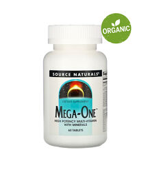 Source Naturals, Mega-One, Мультивитамины и минералы, 60 таблеток