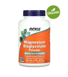 NOW Foods, Бісглицинат магнію, порошок, 227 г