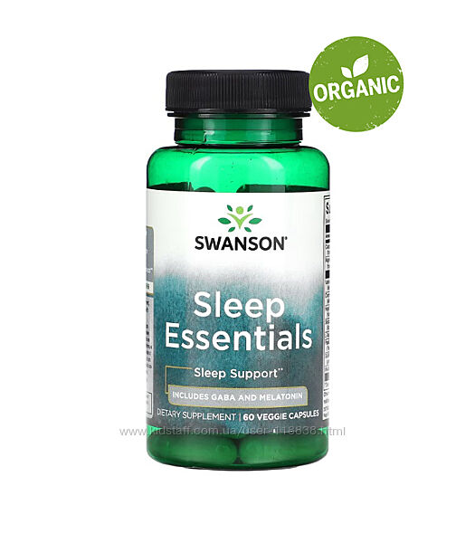 Swanson, Sleep Essentials, 60 капсул. Снотворная смесь
