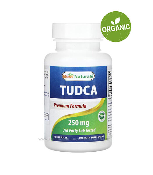 Best Naturals, TUDCA, 250 мг, 60 капсул