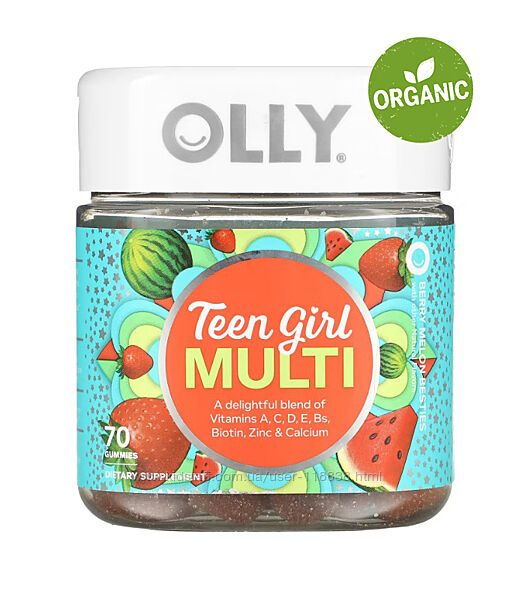 OLLY, Teen Girl Multi, Мультивитамины для девочек подростков, 70 мармеладок