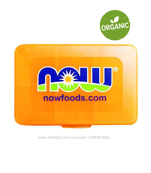 Now Foods Органайзер для таблеток, Таблетниця, Pocket Pack Vitamin Case Sma