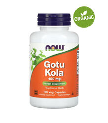 NOW Foods, готу кола, 450 мг, 100 капсул