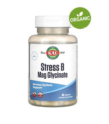 KAL, Stress B Mag Glycinate, Вітаміни групи В та гліцинат магнію, 60 капсул