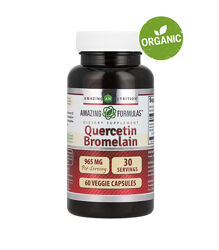 Amazing Nutrition, Кверцетин бромелаин, 60 капсул
