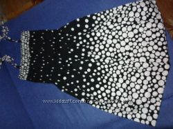 Сарафан черный в белый горошек р. 146-155