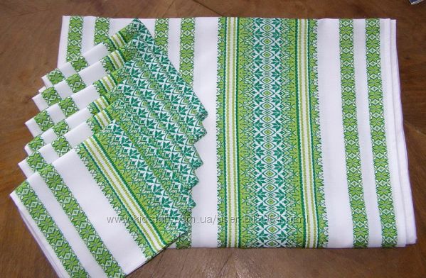 Білизна столова. Скатертини, серветки.