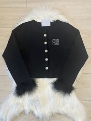 Укороченый кардиган miu miu