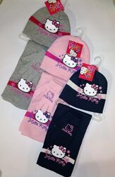 Комплект шапка шарф перчатки Hello Kitty 