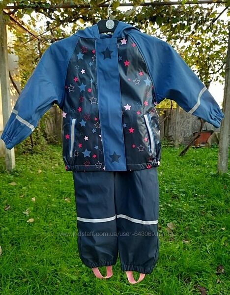 Комплект дощовий костюм на флісі грязепруф lupilu 