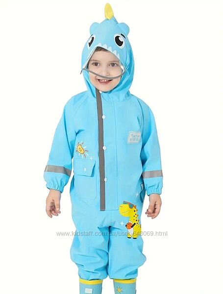 Комбінезон дощовик динозавр суцільний 110-116 водонепроникний