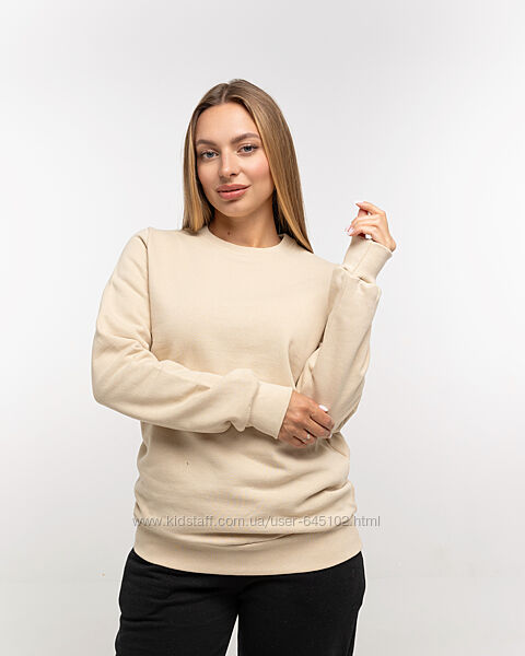 Свитшот женский с начесом, кофта женская теплая, толстовка с начесом женска