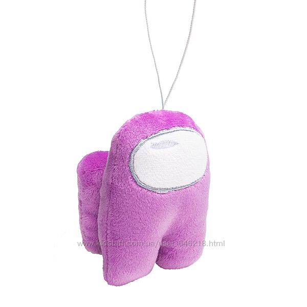 Мягкая игрушка брелок Амонг Ас Космонавт Among Us фиолетовый 10 см. Fancy