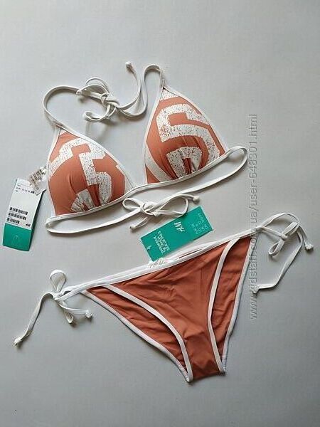 H&M купальник бикини, size xs, s