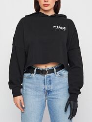 Чёрный худи свитшот H&M