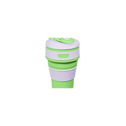 Складная силиконовая чашка стакан с крышкой silicon magic cup 350 мл