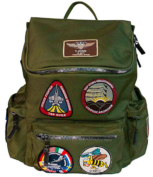Оригинальный рюкзак Top Gun backpack with patches Olive