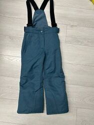 Напівкомбінезон зимовий 104 см Glissade штани для дівчинки полукомбинезон