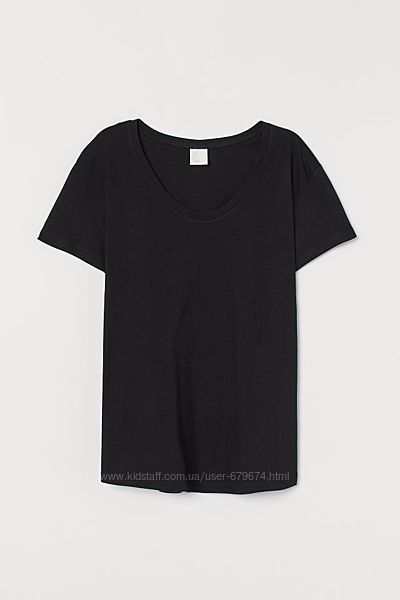 Себестоимость Базовая черная футболка H&M хлопок на XS S