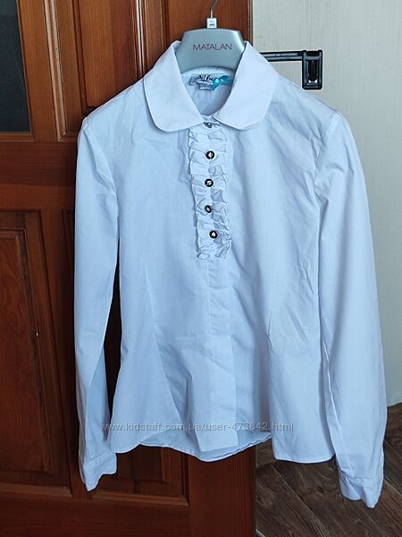Белая блуза Albero для девочки в школу