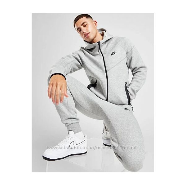 Толстовка мужская Nike Tech Fleece Full-Zip Hoodie Grey арт. FB7921-063