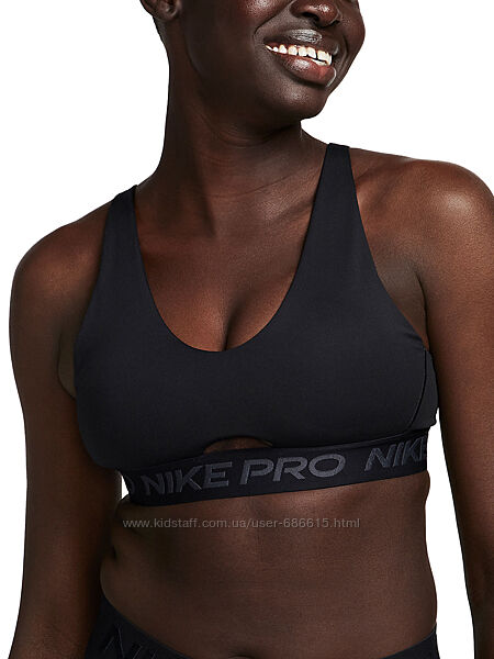 Топ женский Nike Pro Indy Plunge Black арт. FQ2653-010