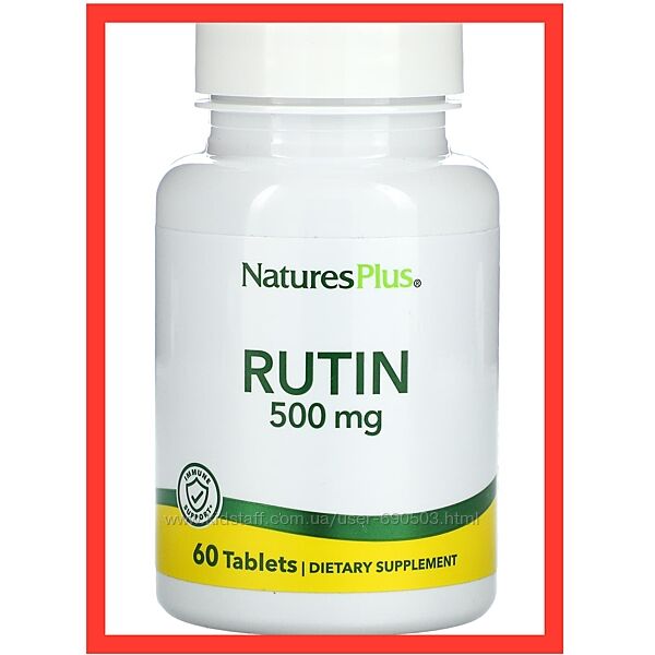 Nature&acutes Plus, рутин, 500 мг, 60 таблеток