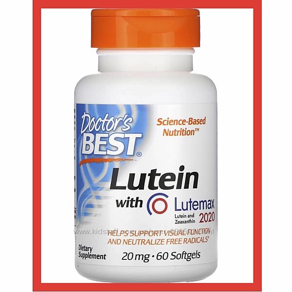 Doctor&acutes Best лютеїн з Lutemax 2020, 20 мг, 60 капсул