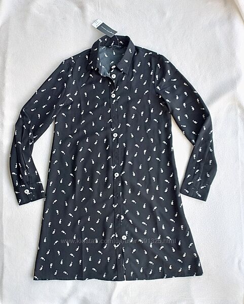 Сукня сорочка морські коники, довжина 89 см.