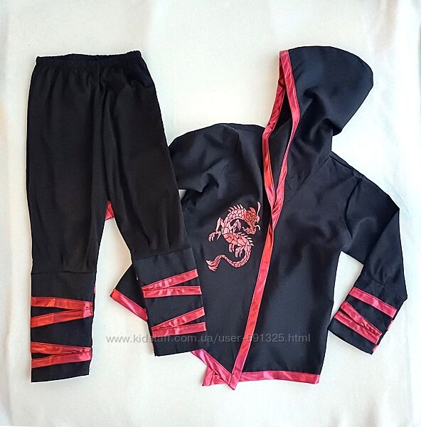 Костюм ніндзя, на 5-7 років.