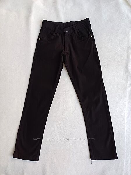 Штани чорні коттон стрейч, довжина 85 см.